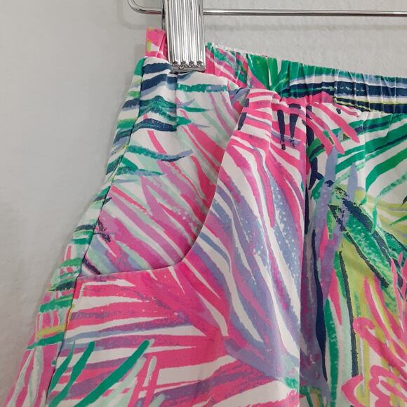 Lilly Pulitzer Adira Circle Skirt Girls 8/10 Skort Multi Scarlet Macaw Summer - Picture 4 of 12